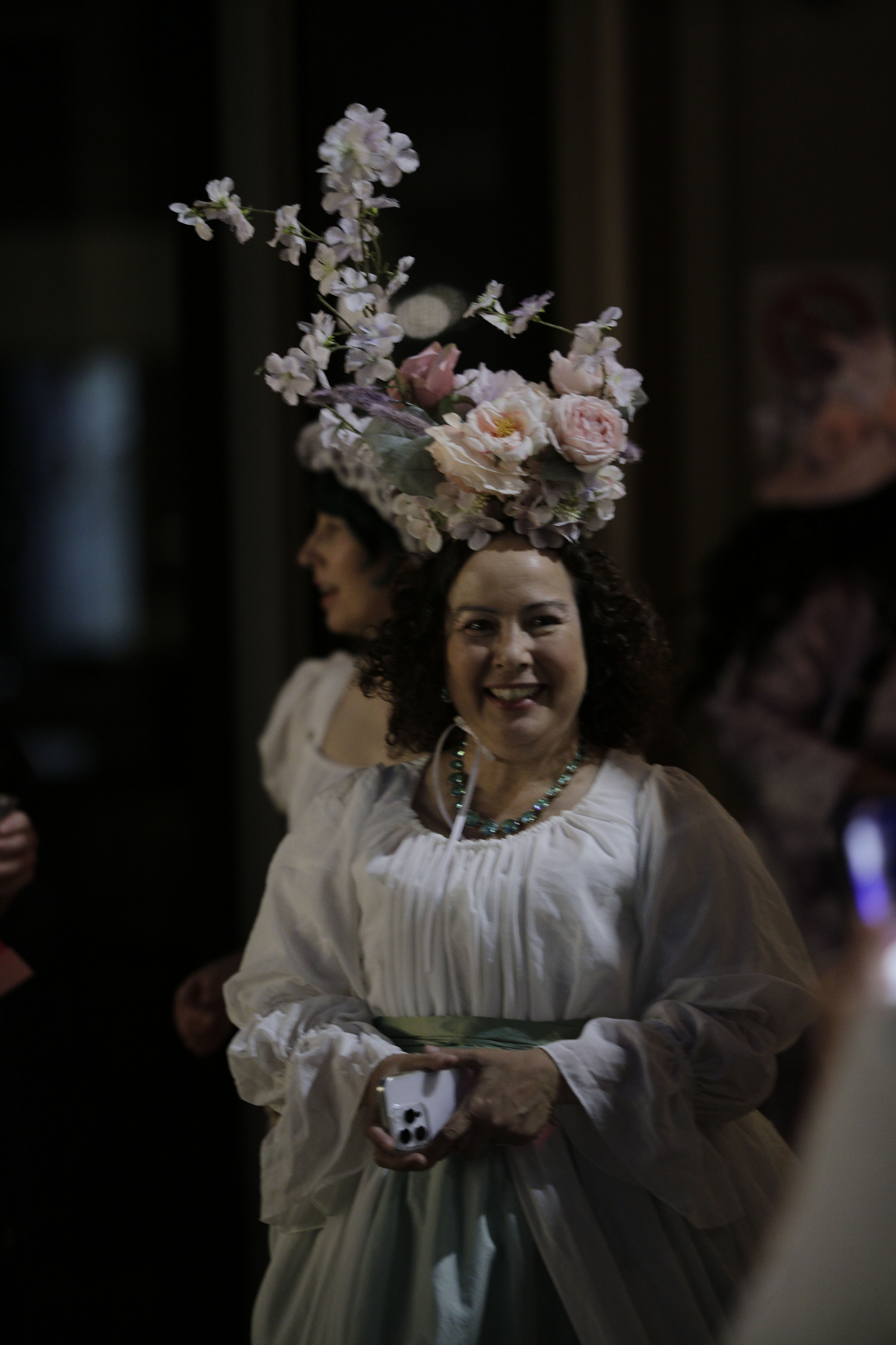 Reproduction 1780s Chemise Gown at Costume College 2025. Photo by Art Andrews