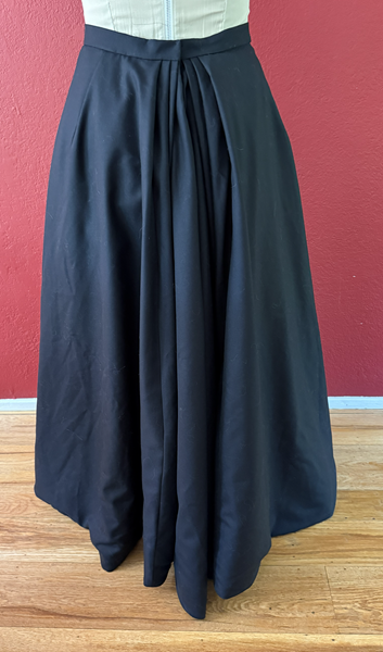 Reproduction 1890s Black Skirt Skirt Back. McCall's M8231