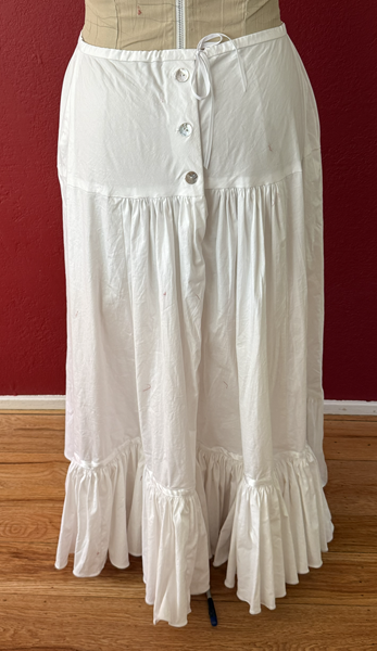 Reproduction 1890s Petticoat Back. Laughing Moon 102. 