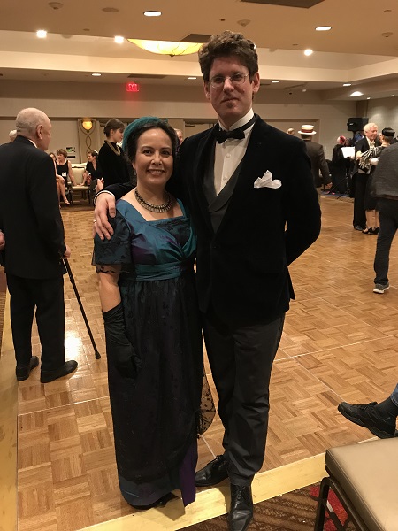 1910s Reproduction Teal Evening Dress