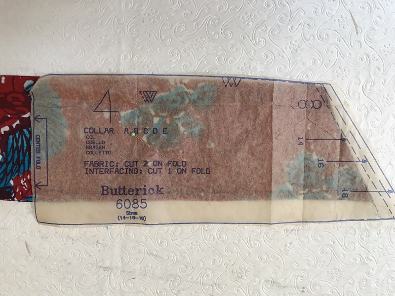 Butterick 6085 Misses' Shirt Collar Adjustment