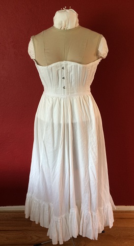 1900s Reproduction White Cotton Gored Pettiocoat. 
